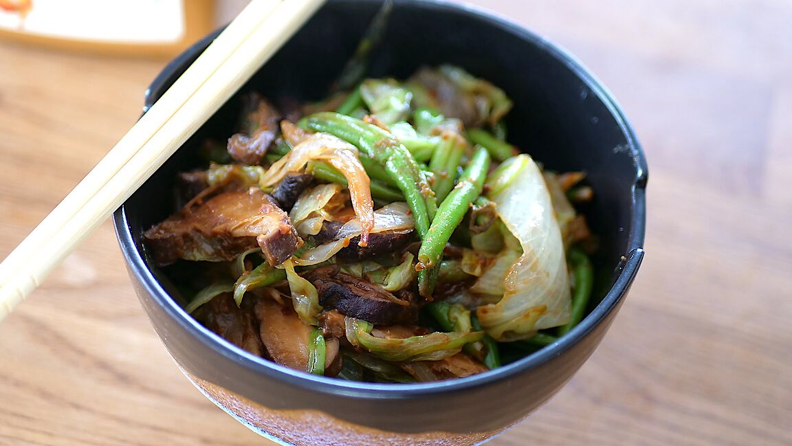 Zielone Warzywa z Fasolką